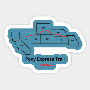 Pony Express Trail Sticker